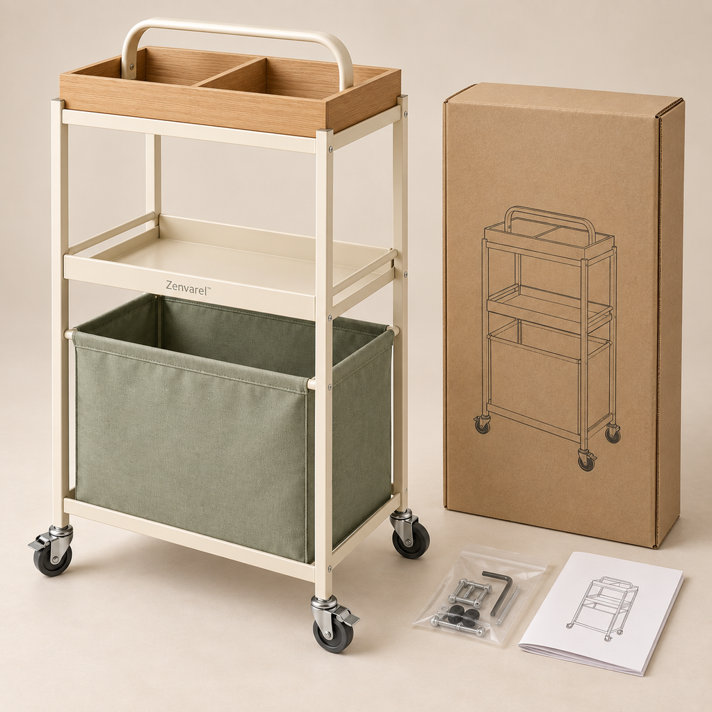 CarryFlow Laundry Cleaning Cart
