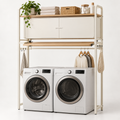 BridgeFold Over-Washer Laundry Organizer With cabinets