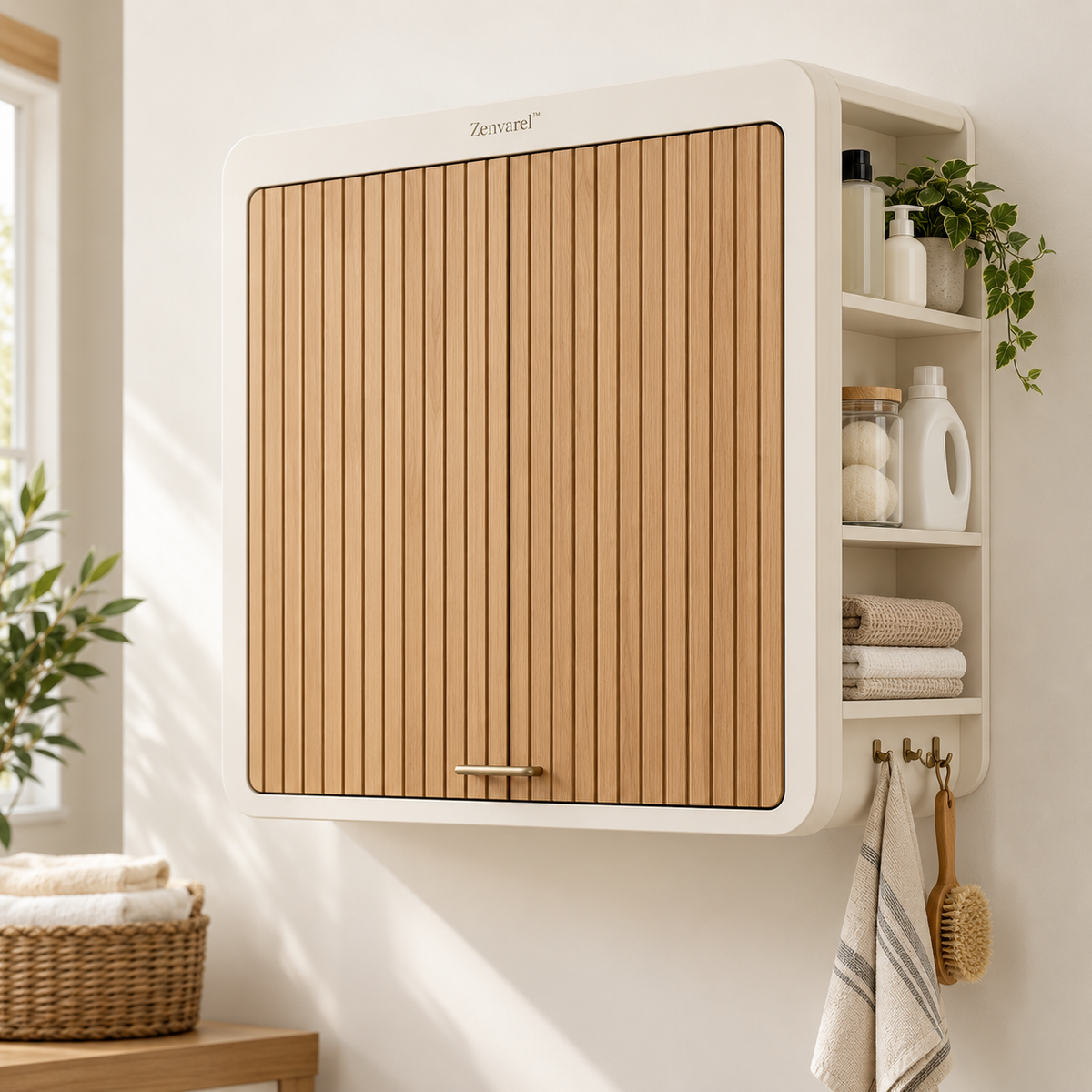 WallFold Fold-Down Laundry Station