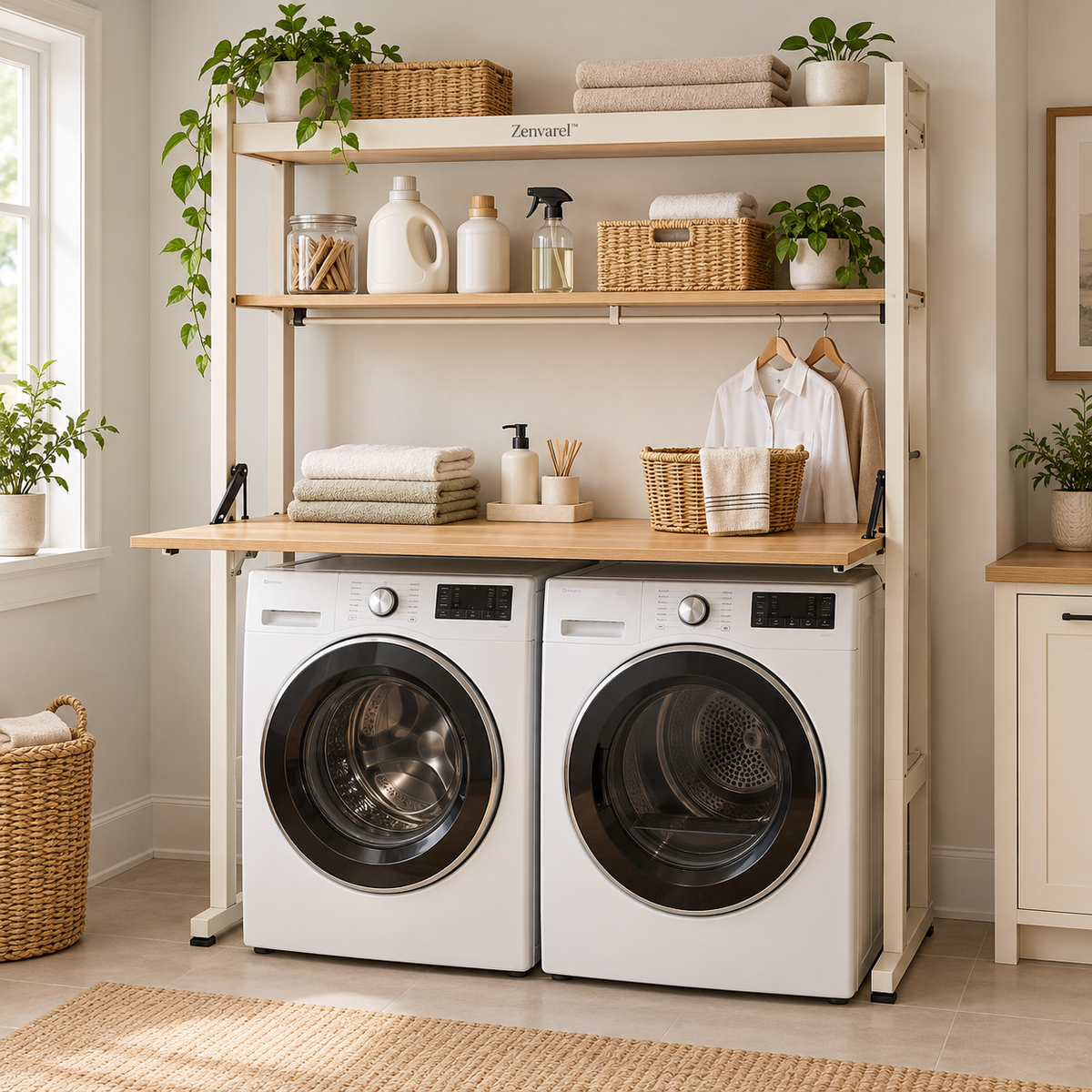 BridgeFold Over-Washer Laundry Organizer