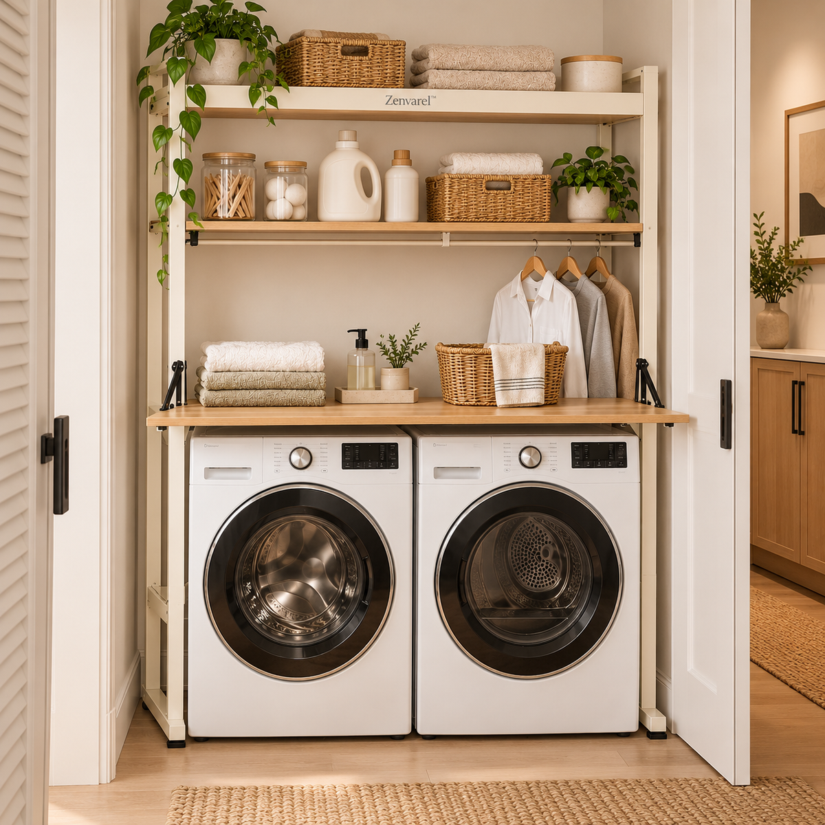 BridgeFold Over-Washer Laundry Organizer