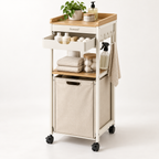 SlimGap Rolling Laundry Tower