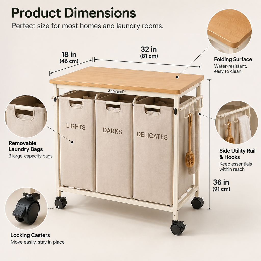 SortFold Laundry Workstation