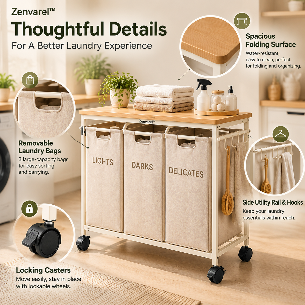 SortFold Laundry Workstation