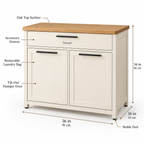HideSort Laundry Hamper Cabinet