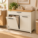 HideSort Laundry Hamper Cabinet