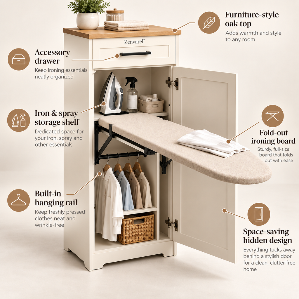 PressMate Ironing Station Cabinet