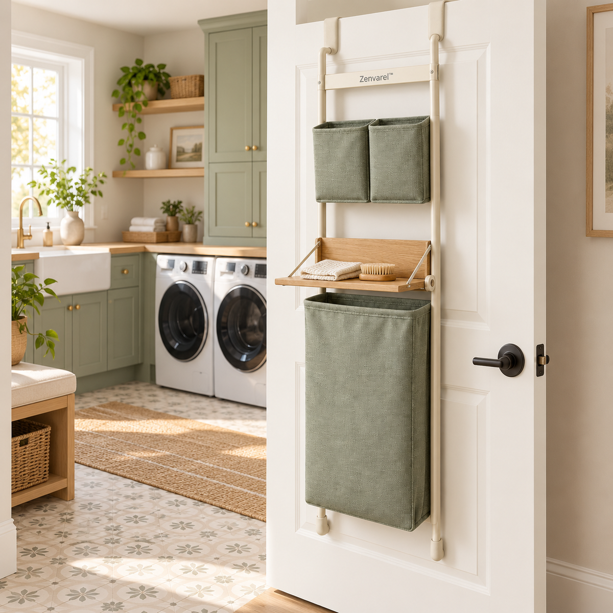 DoorNest Door-Mount Laundry Organizer