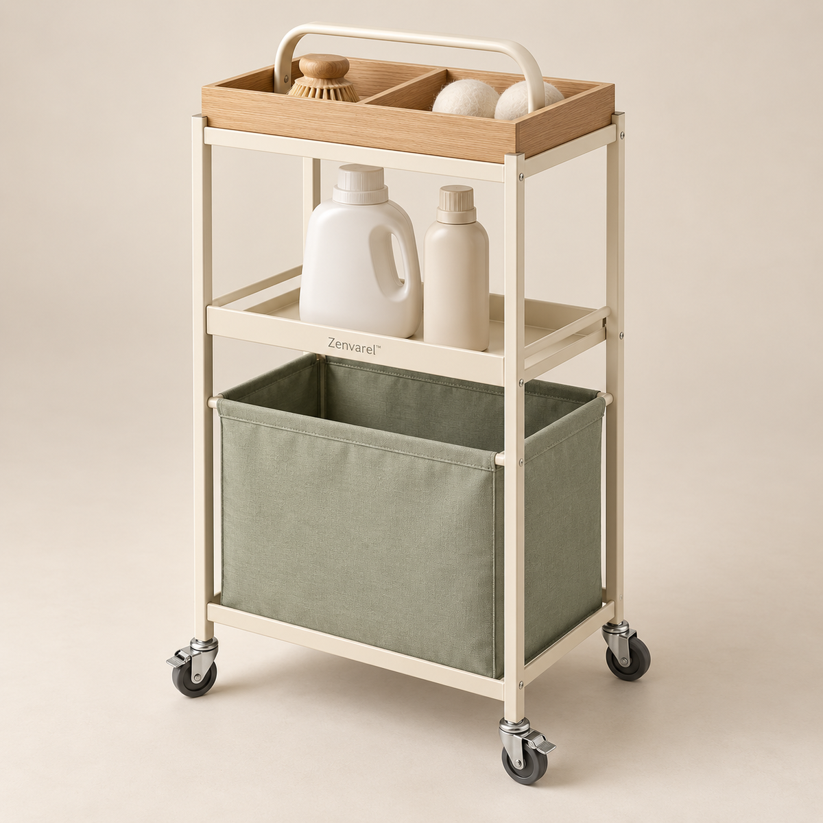 CarryFlow Laundry Cleaning Cart