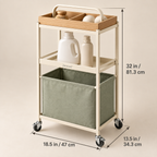 CarryFlow Laundry Cleaning Cart