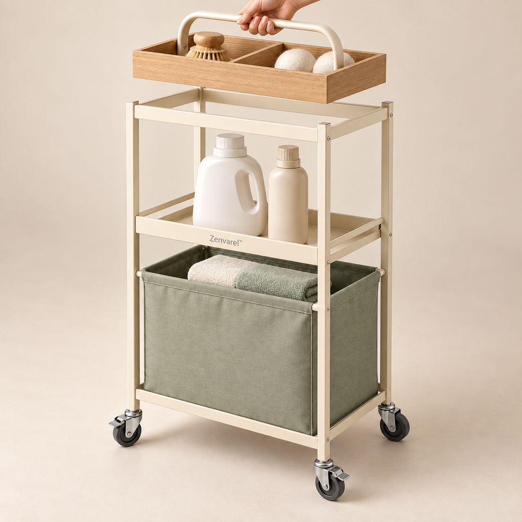 CarryFlow Laundry Cleaning Cart