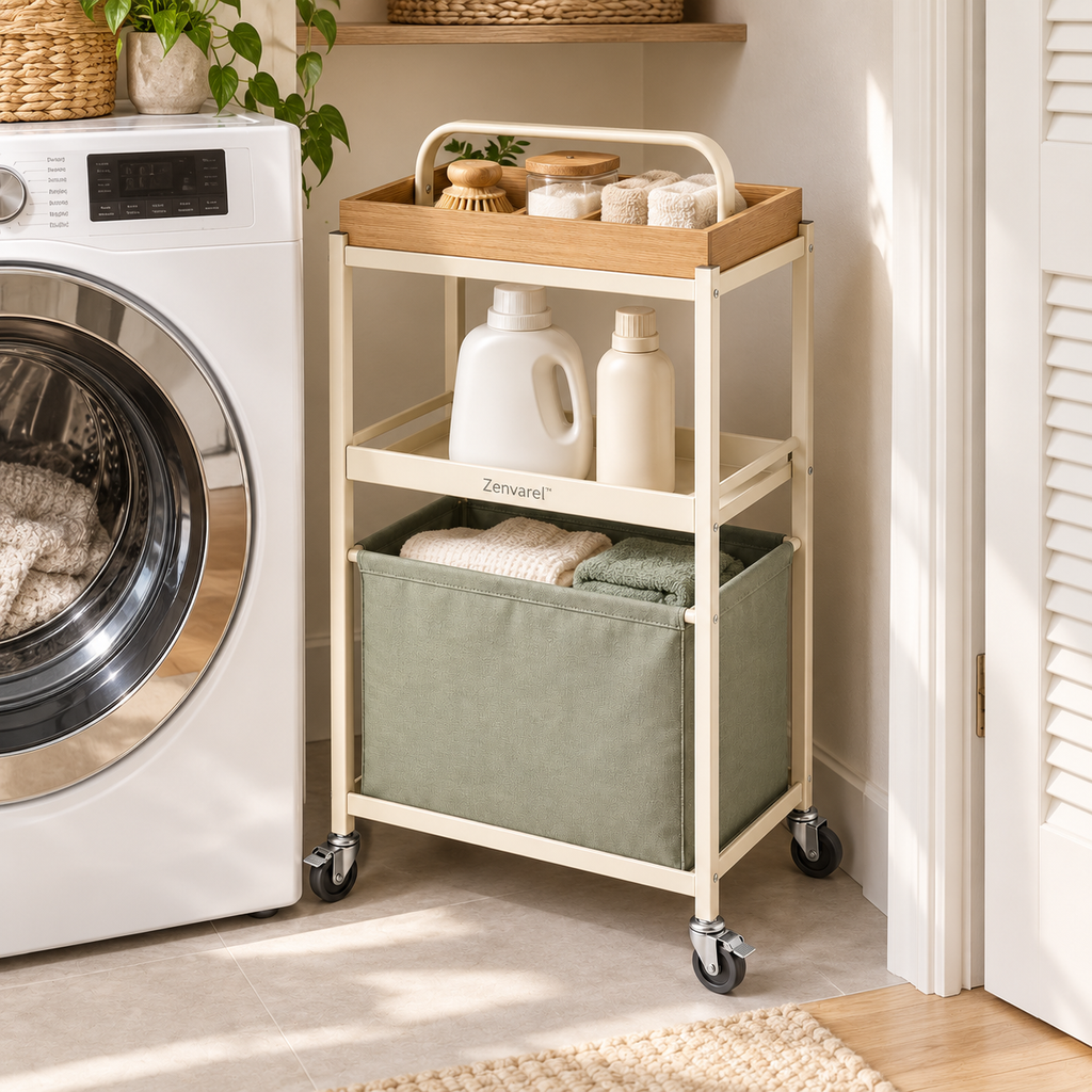 CarryFlow Laundry Cleaning Cart